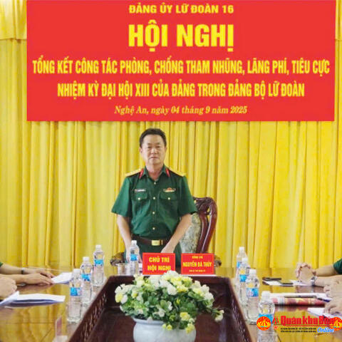 Đảng ủy Lữ đoàn Pháo binh 16 lãnh đạo tốt phòng, chống tham nhũng, lãng phí, tiêu cực