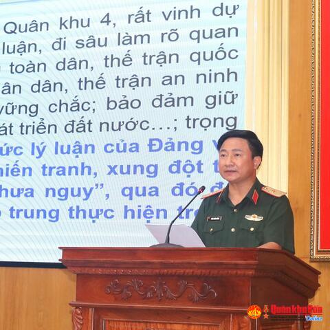 Chuẩn bị chất lượng báo cáo tham luận tại Đại hội Đảng bộ Quân đội lần thứ XII