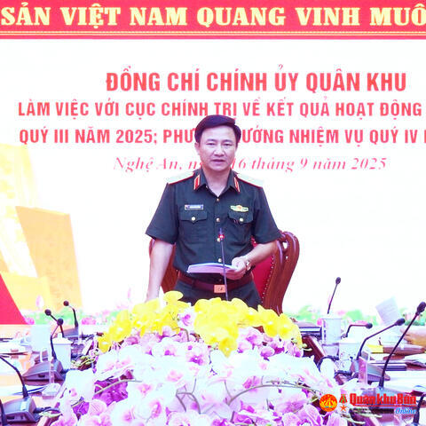 Quân khu 4: Hoàn thành xuất sắc nhiều nội dung công tác Đảng, công tác chính trị