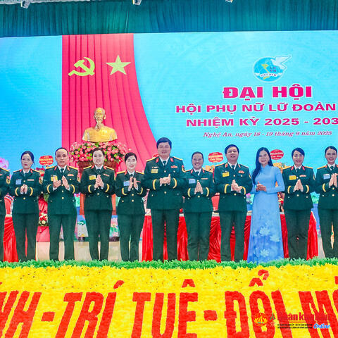 Hội Phụ nữ Lữ đoàn 80 (Quân khu 4) tổ chức thành công Đại hội làm trước toàn quân