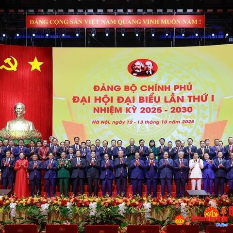 Đại hội đại biểu Đảng bộ Chính phủ lần thứ I thành công tốt đẹp