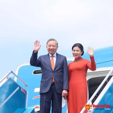 Tổng Bí thư Tô Lâm và Phu nhân Ngô Phương Ly lên đường thăm Phần Lan