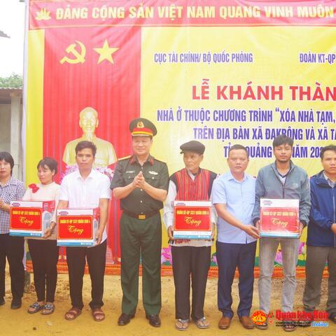 Đoàn Kinh tế - Quốc phòng 337: Khánh thành và bàn giao 6 công trình xóa nhà tạm, nhà dột nát