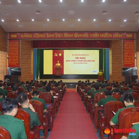 Bộ Tham mưu Quân khu 4 sơ kết nhiệm vụ 6 tháng đầu năm 2025