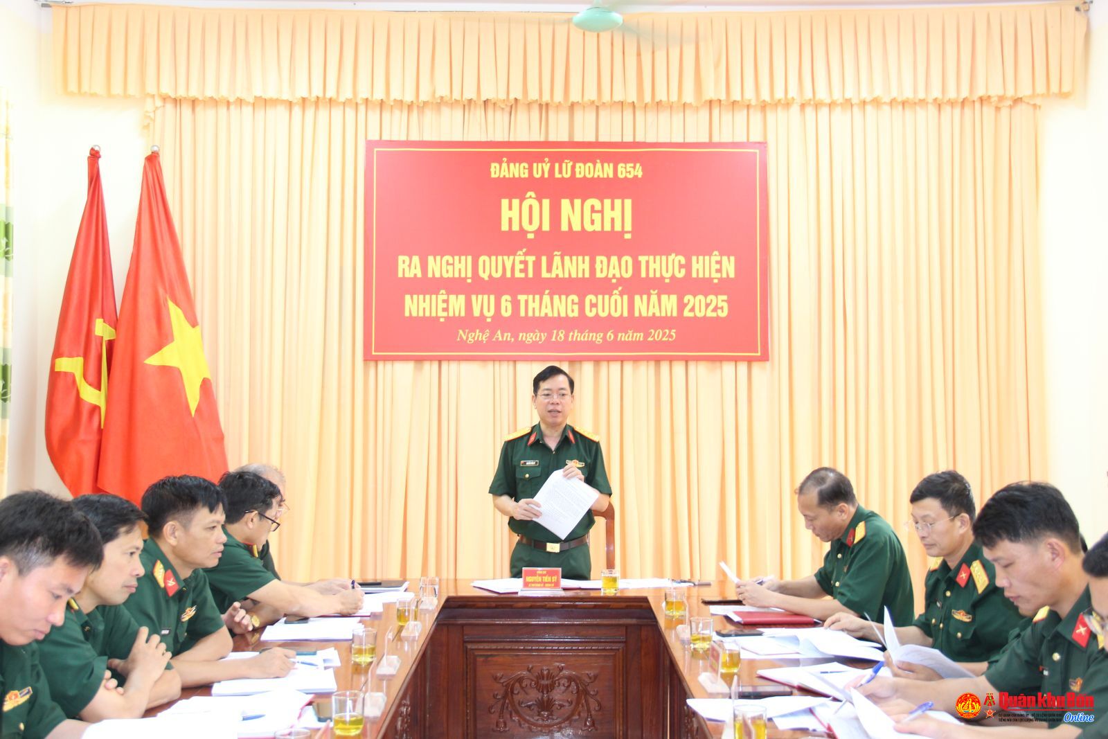 Đảng ủy Lữ đoàn 654:  Ra nghị quyết lãnh đạo thực hiện nhiệm vụ 6 tháng cuối năm 2025
