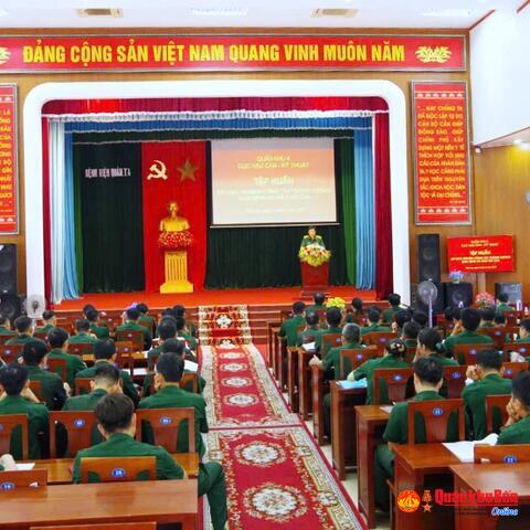 Cục Hậu cần - Kỹ thuật Quân khu 4 tập huấn, rút kinh nghiệm công tác phòng, chống bệnh do não mô cầu