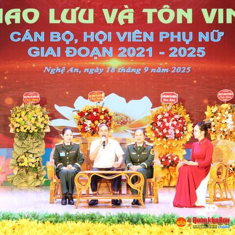 Lữ đoàn 80: Giao lưu, tôn vinh cán bộ, hội viên phụ nữ