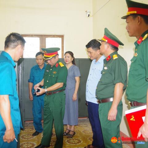 Bộ Chỉ huy Quân sự tỉnh Quảng Trị kiểm tra kết quả tổ chức, sắp xếp cơ quan quân sự địa phương