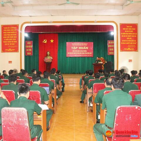 Bộ Chỉ huy Quân sự tỉnh Nghệ An: Khai mạc tập huấn kiến thức quân sự địa phương cho cán bộ thuộc Bộ đội Biên phòng tỉnh năm 2025