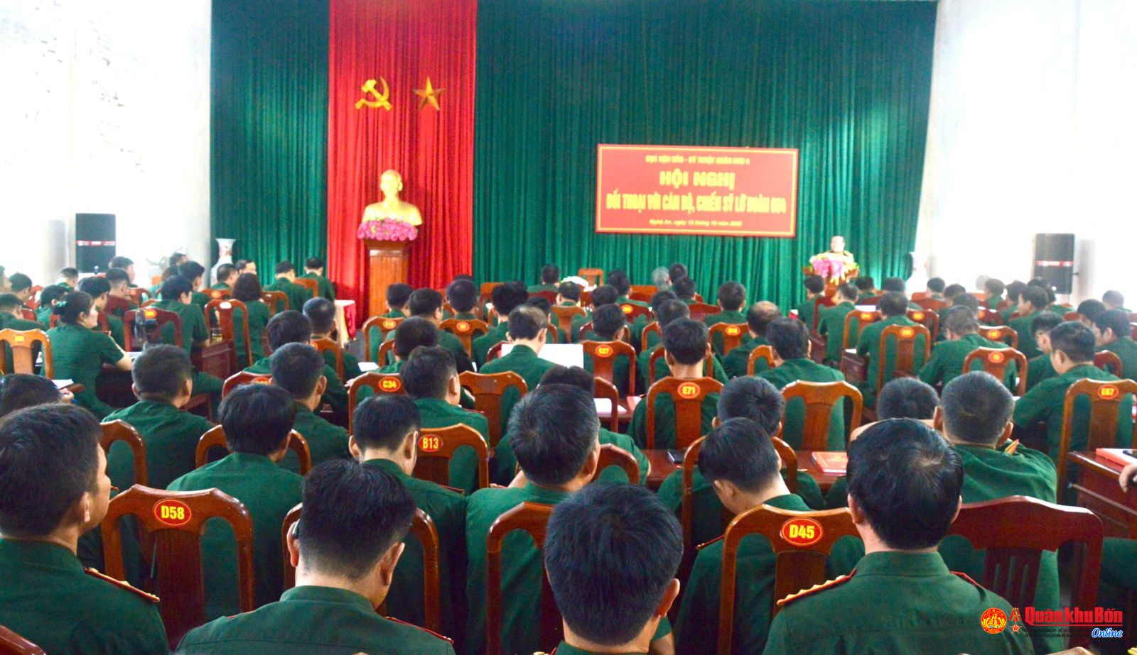 Cục Hậu cần - Kỹ thuật Quân khu 4:  Đối thoại dân chủ với cán bộ, chiến sỹ Lữ đoàn 654