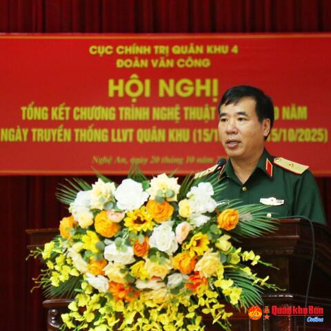 Đoàn Văn công Quân khu 4 tổng kết Chương trình nghệ thuật kỷ niệm 80 năm Ngày thành lập lực lượng vũ trang Quân khu