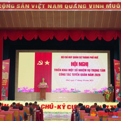 Triển khai nhiệm vụ trọng tâm công tác tuyển quân năm 2026
