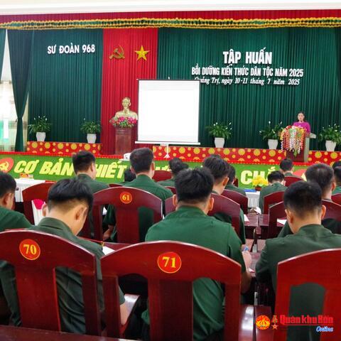 Sư đoàn 968 (Quân khu 4): Tập huấn, bồi dưỡng kiến thức tiếng dân tộc