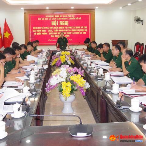 Bộ CHQS thành phố Huế: Đánh giá kết quả công tác cải cách hành chính và chuyển đổi số giai đoạn 2021 - 2025