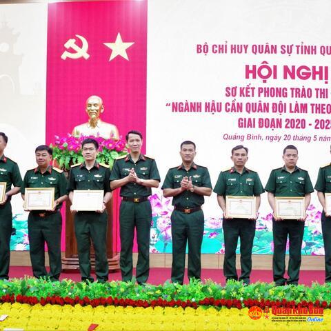 Bộ Chỉ huy Quân sự tỉnh Quảng Bình: Sơ kết 5 năm thực hiện Phong trào thi đua “Ngành Hậu cần Quân đội làm theo lời Bác Hồ dạy”