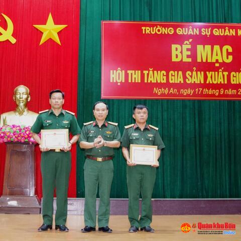 Trường Quân sự Quân khu 4: Bế mạc Hội thi “Tiểu đoàn tăng gia sản xuất giỏi năm 2025”