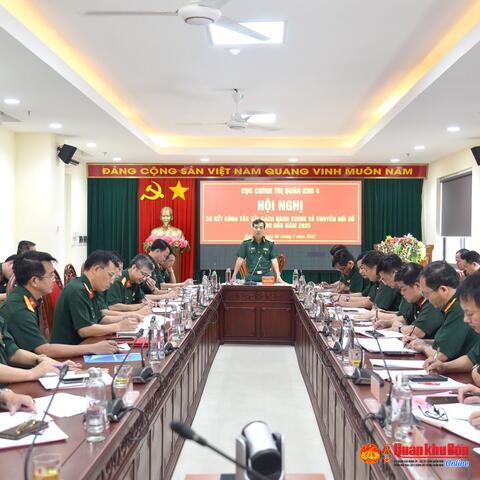 Cục Chính trị Quân khu 4: Sơ kết công tác cải cách hành chính và chuyển đổi số 6 tháng đầu năm 2025