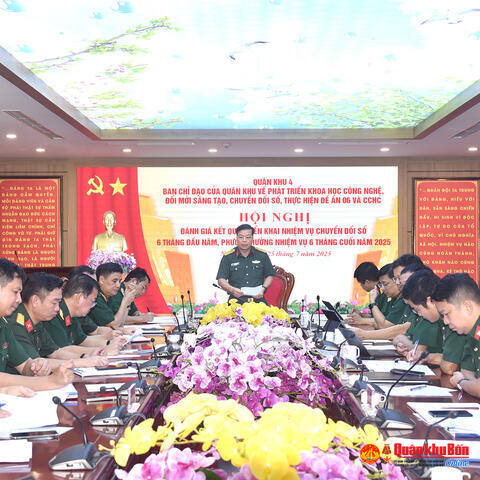 Quân khu 4: Thực hiện tốt nhiệm vụ chuyển đổi số