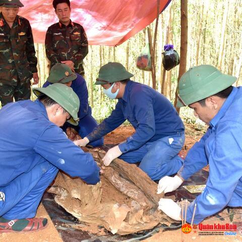 Sư đoàn 968, Quân khu 4: Quy tập 12 hài cốt liệt sĩ tại xã Cam Lộ, tỉnh Quảng Trị
