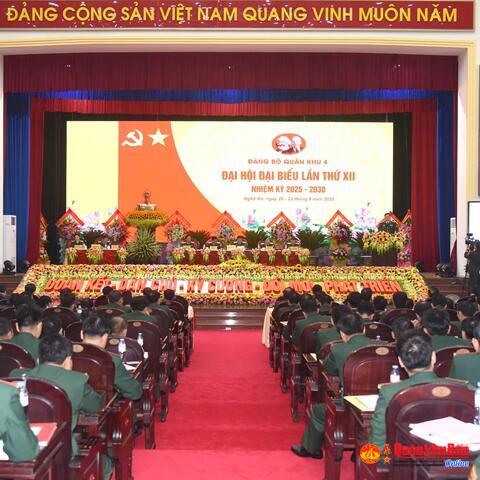 Thượng tướng Nguyễn Hồng Thái: Đảng bộ Quân khu 4 tập trung lãnh đạo đổi mới, nâng cao chất lượng huấn luyện, diễn tập cho các đối tượng, nâng cao sức mạnh tổng hợp và trình độ, khả năng chiến đấu của Lực lượng vũ trang Quân khu*