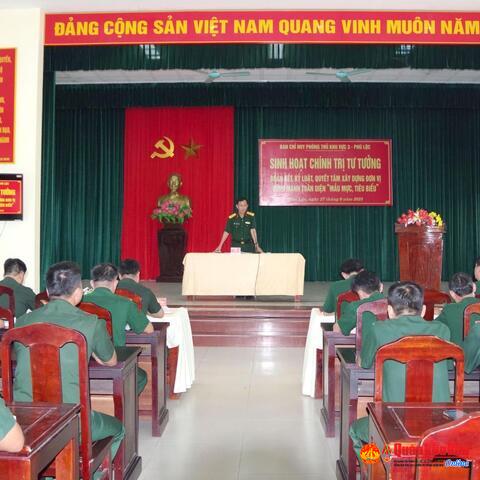 Ban Chỉ huy Phòng thủ khu vực 3 - Phú Lộc: Sinh hoạt chính trị tư tưởng