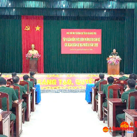 Bộ Chỉ huy Quân sự tỉnh Quảng Trị tập huấn kiến thức Biên phòng