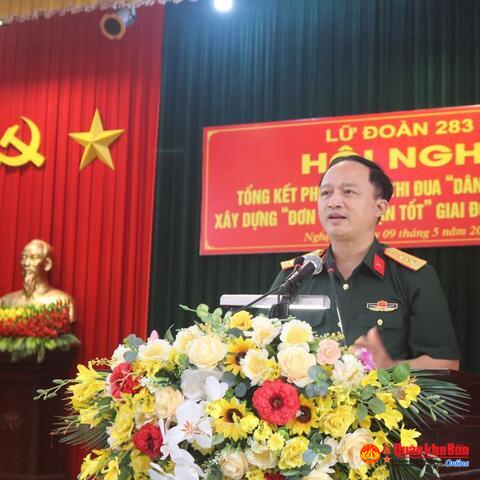 Lữ đoàn Phòng không 283 (Quân khu 4): Tổng kết Phong trào thi đua “Dân vận khéo”