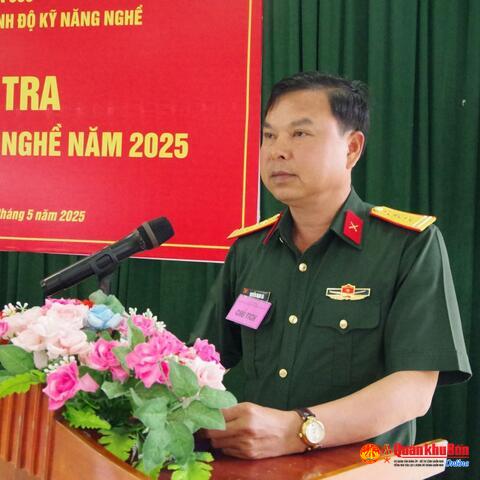 Sư đoàn 968 kiểm tra trình độ kỹ năng nghề