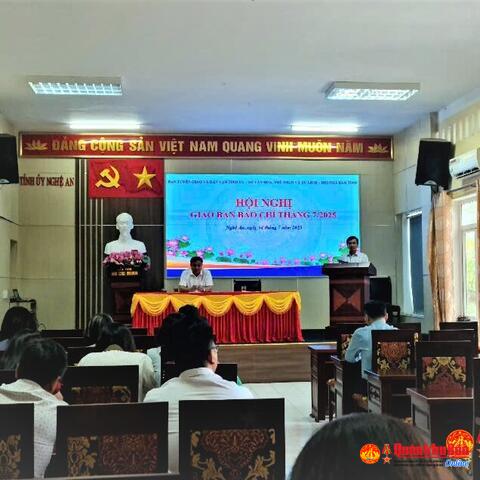 Nghệ An: Giao ban Báo chí tháng 7 năm 2025