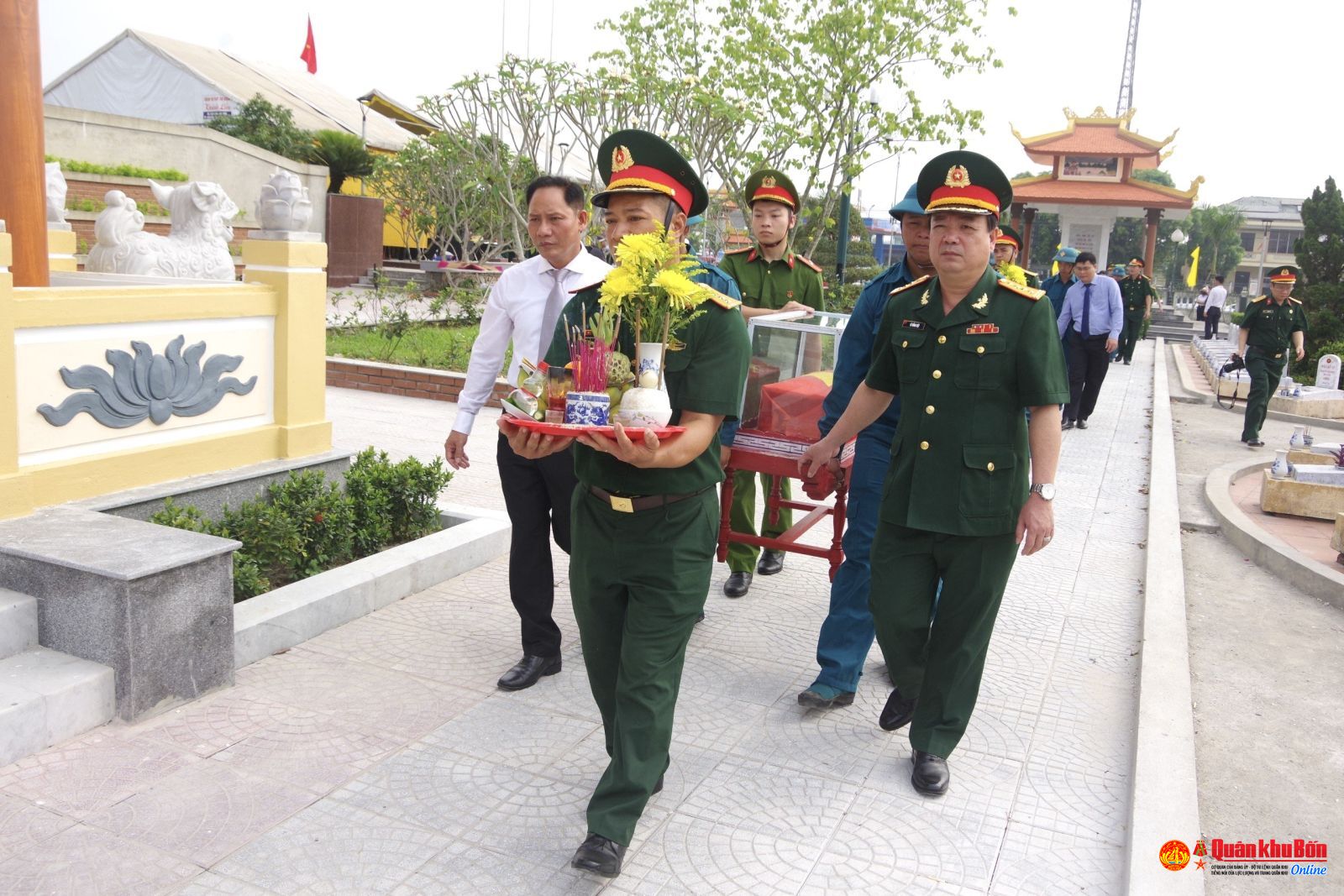 Huyện Hải Lăng, Quảng Trị tổ chức Lễ truy điệu và an táng 12 hài cốt liệt sĩ