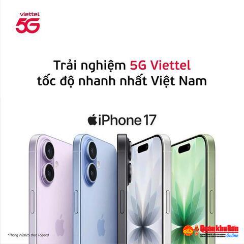 Viettel ra mắt gói cước 5G “chính hiệu” cho iPhone 17