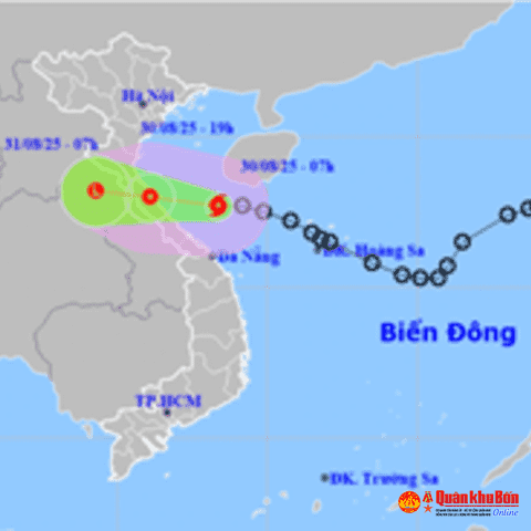 Bão Nongfa di chuyển nhanh - Thanh Hóa đến Huế mưa to đến rất to