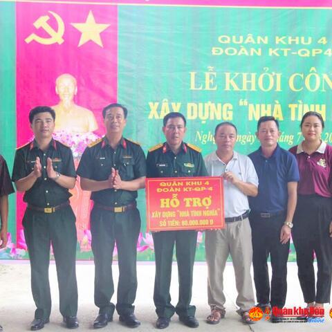 Đoàn Kinh tế - Quốc phòng 4 khởi công xây tặng Nhà tình nghĩa