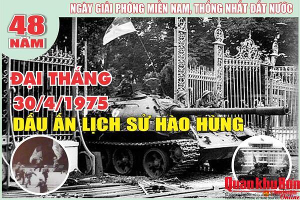 Đại thắng 30/4/1975, dấu ấn lịch sử hào hùng