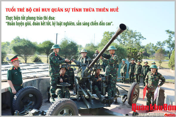 Tuổi trẻ Bộ CHQS tỉnh Thừa Thiên Huế: Rèn đức, luyện tài, xung kích, sáng tạo, xứng danh Bộ đội Cụ Hồ thời kỳ mới