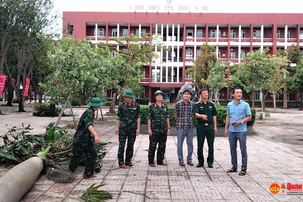 Lữ đoàn 283 nỗ lực khắc phục hậu quả do bão số 5 gây ra