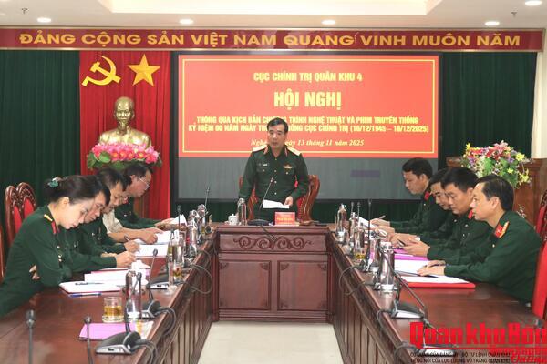 Thông qua chương trình nghệ thuật và phim truyền hình Kỷ niệm 80 năm truyền thống Cục Chính trị