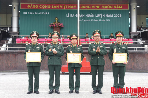 Cơ quan Quân khu 4: Tổ chức Lễ ra quân huấn luyện năm 2026