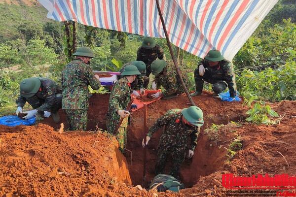 Đoàn Kinh tế - Quốc phòng 337 tiếp tục quy tập được 1 hài cốt liệt sĩ