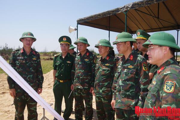 Kiểm tra địa điểm dự kiến diễn tập
