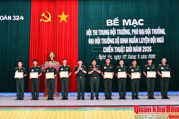Sư đoàn 324: Tổ chức Hội thi cán bộ giỏi