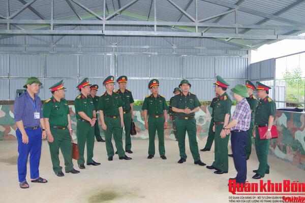 Quân khu 4: Kiểm tra công tác chuẩn bị diễn tập tác chiến xã Đại Đồng, tỉnh Nghệ An