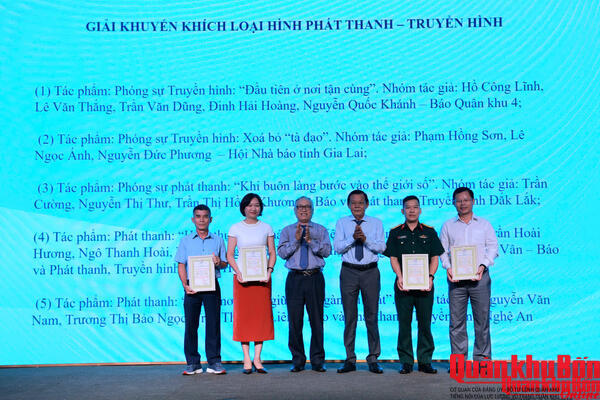 Báo Quân  khu 4 đoạt Giải Báo chí khu vực Tây Nguyên và Duyên hải miền Trung lần thứ I