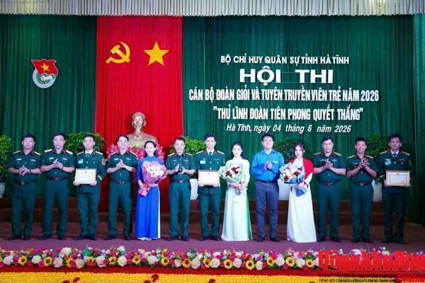 Bộ Chỉ huy Quân sự tỉnh Hà Tĩnh: Hội thi cán bộ Đoàn giỏi và Tuyên truyền viên trẻ năm 2026