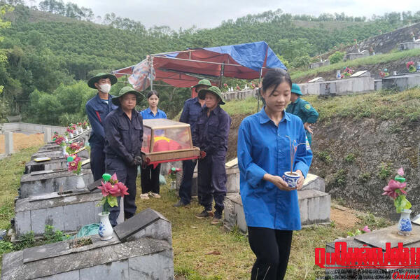 Xã Tứ Mỹ, tỉnh Hà Tĩnh chung sức hỗ trợ công tác lấy mẫu hài cốt liệt sĩ phục vụ giám định ADN