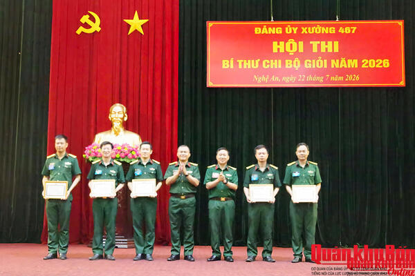 Xưởng 467 tổ chức thành công Hội thi Bí thư chi bộ giỏi