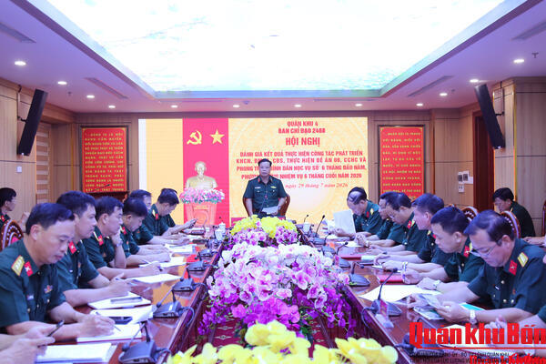 Ban Chỉ đạo 2468 Quân khu 4 sơ kết công tác phát triển khoa học, công nghệ, đổi mới sáng tạo, chuyển đổi số và cải cách hành chính 6 tháng đầu năm 2026