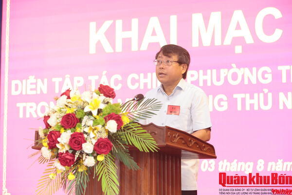 Hà Tĩnh: Khai mạc diễn tập tác chiến Phường Trần Phú trong khu vực phòng thủ năm 2026
