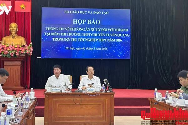 Hủy kết quả thi, tổ chức thi lại cho 328 thí sinh điểm thi THPT Chuyên Tuyên Quang