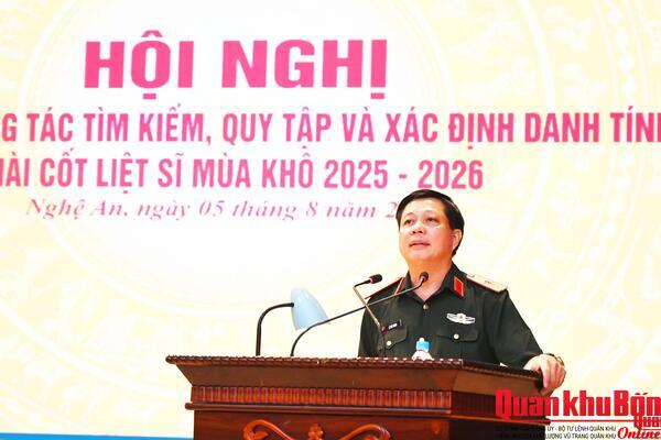 Quân khu 4: Phấn đấu hoàn thành lấy mẫu giám định ADN xác định danh tính hài cốt liệt sĩ trong năm 2026